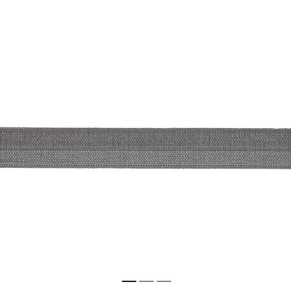 Elastic: Fold-Over: 25m x 15mm: Grey