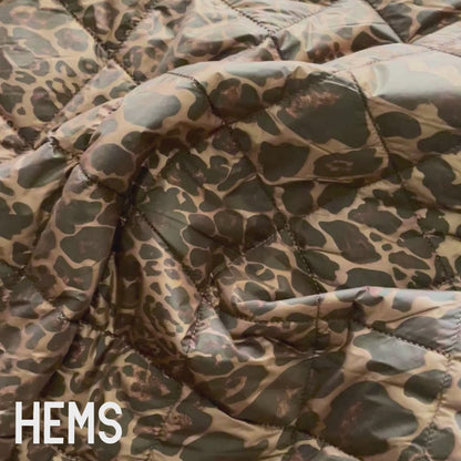 Brown Leopard Reversible Quilted Coating Fabric