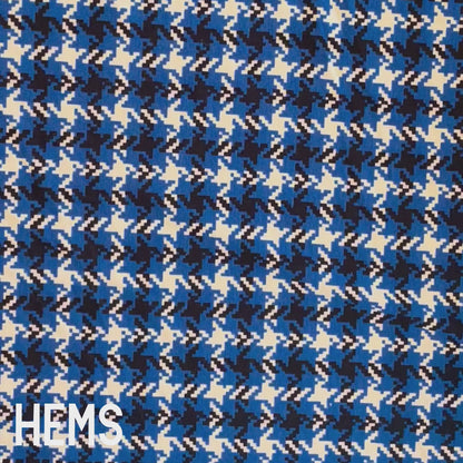 Classic Houndstooth Check Jersey Viscose Deadstock Fabric