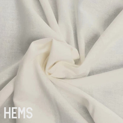 White Linen Mix Deadstock Fabric