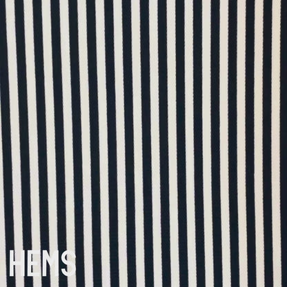 Black & White Stripe Ribbed Knit Deadstock Fabric